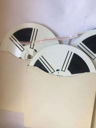 8 mm. PHOTAX FILM REELS , 180 mm. / 7 ins. diam. 3 reels in sleeves, in original packaging box