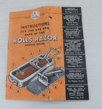 VINTAGE 1927  ROLLS RAZOR  complete shaving kit  IMPERIAL MODEL  EPH 4064