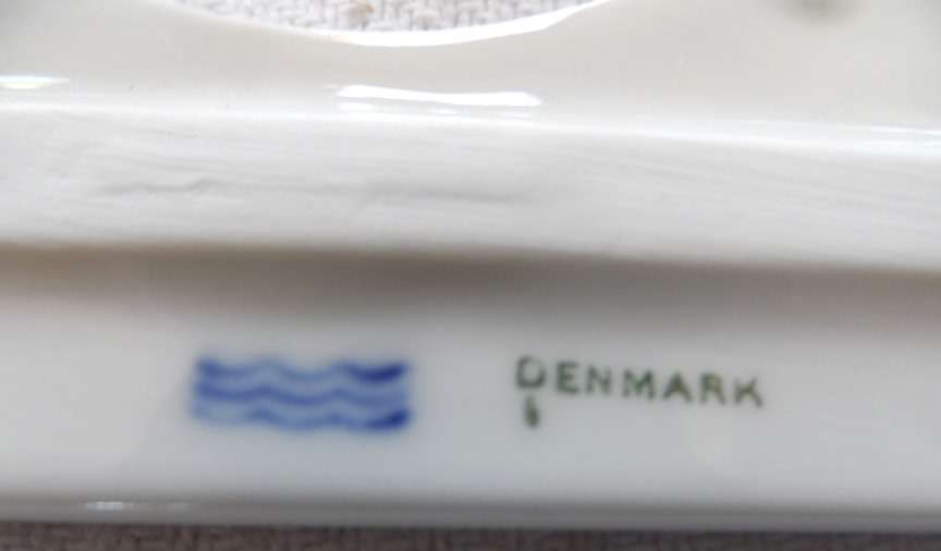 DANISH PORCELAIN PICTURE FRAMES  with backing mounts and glass  , set of 3