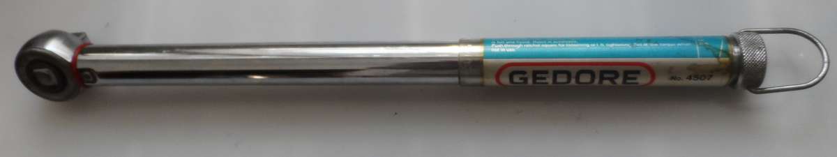 GEDORE 4507 TORQUE WRENCH  / WRINGKRAG SLEUTEL   -  CHROME VANADIUM