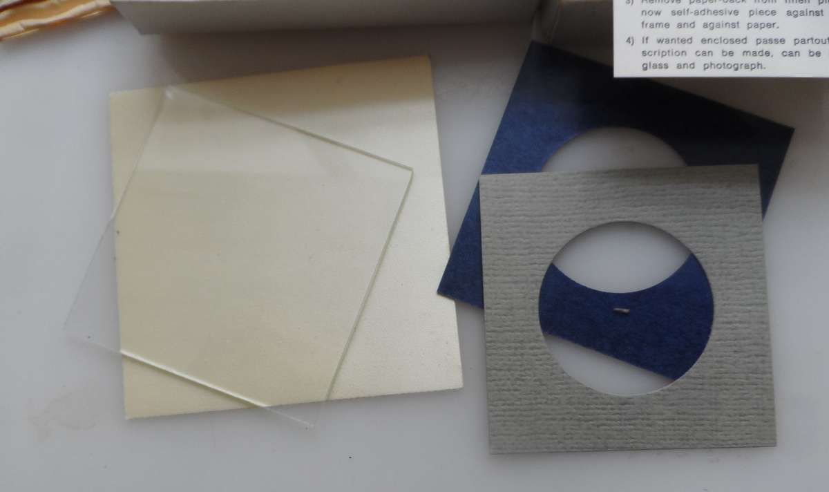 DANISH PORCELAIN PICTURE FRAMES  with backing mounts and glass  , set of 2