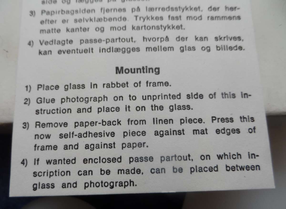 DANISH PORCELAIN PICTURE FRAMES  with backing mounts and glass  , set of 2