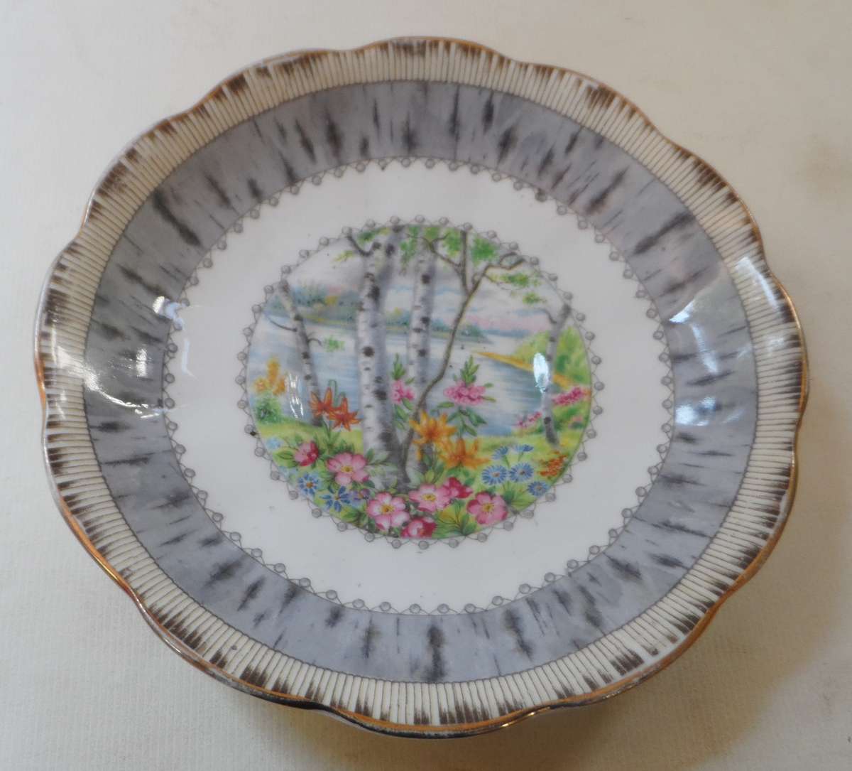 ROYAL ALBERT  '  SILVER MAPLE  ' SAUCER ' replacement item , 3 available