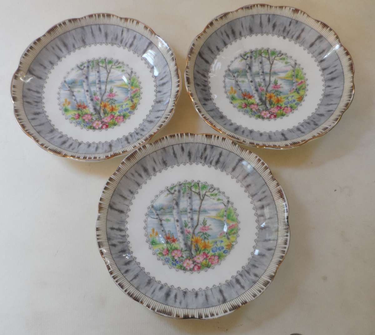 ROYAL ALBERT  '  SILVER MAPLE  ' SAUCER ' replacement item , 3 available
