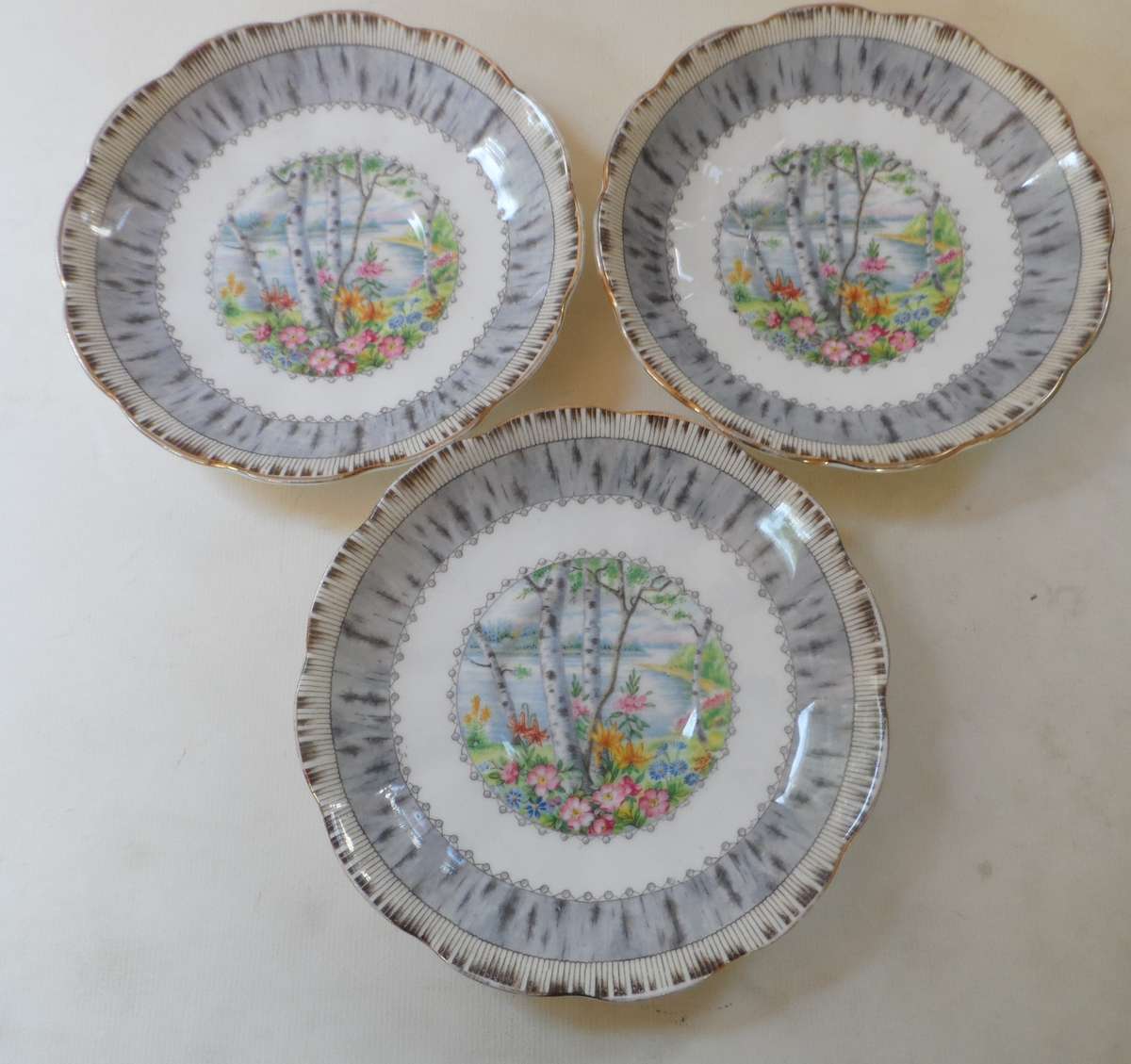 ROYAL ALBERT  '  SILVER MAPLE  ' SAUCER ' replacement item , 3 available