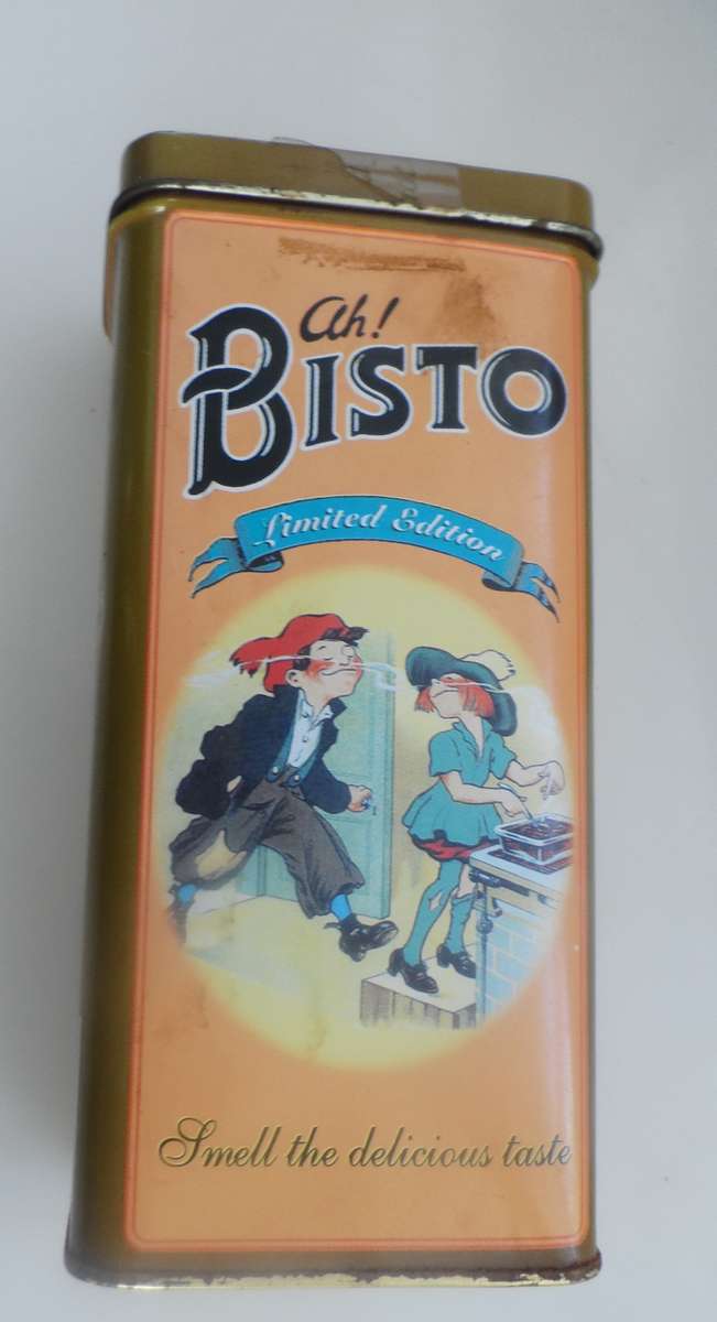 VINTAGE COLLECTIBLE BISTO STORAGE TINS X 2