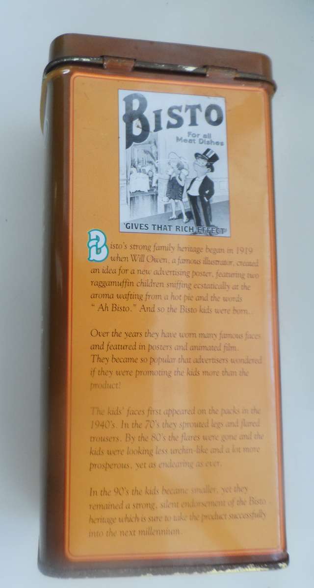 VINTAGE COLLECTIBLE BISTO STORAGE TINS X 2