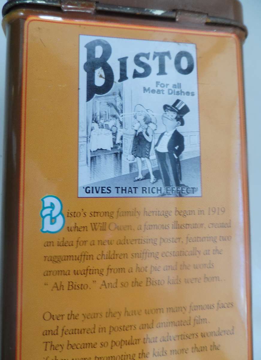VINTAGE COLLECTIBLE BISTO STORAGE TINS X 2