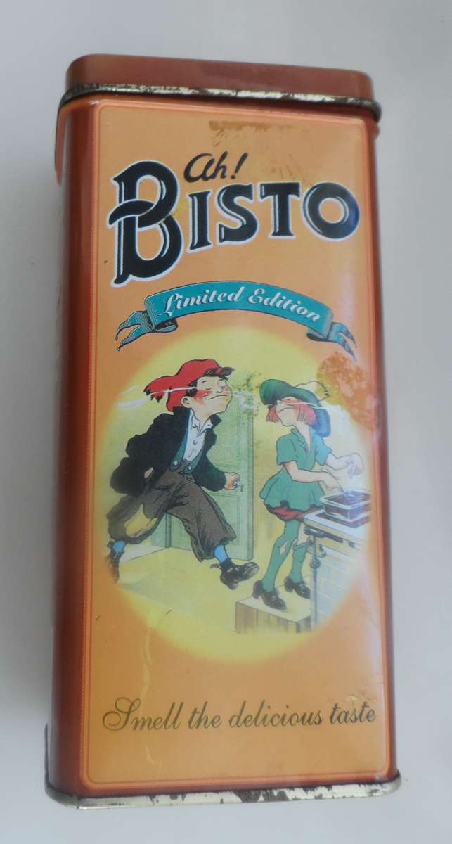 VINTAGE COLLECTIBLE BISTO STORAGE TINS X 2