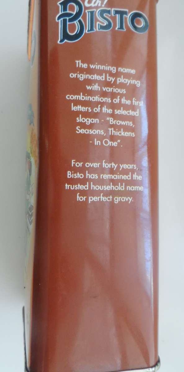 VINTAGE COLLECTIBLE BISTO STORAGE TINS X 2