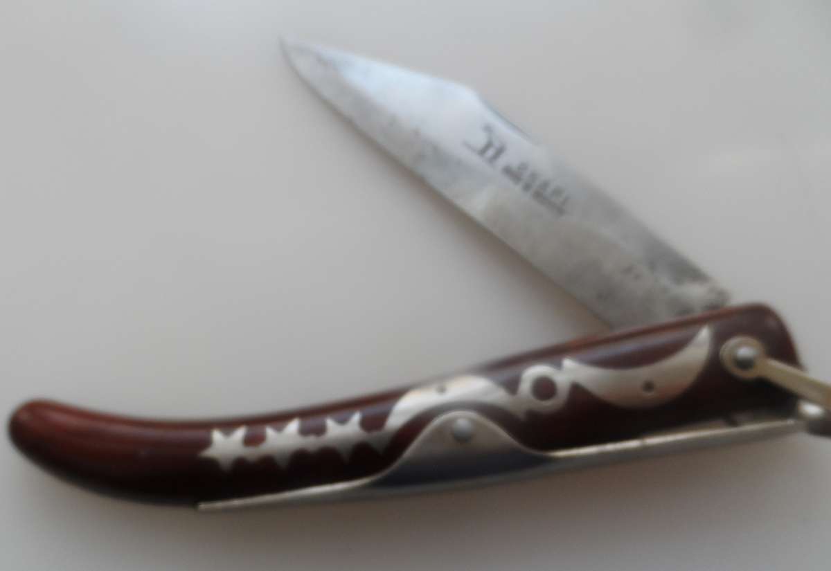 OKAPI RATCHET-LOCK CLASP / SLIPJOINT KNIFE , STAR & MOON , MADE IN GERMANY , AUTHENTIC VINTAGE since