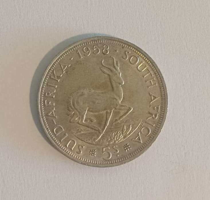 1958 South Africa 5 shillings