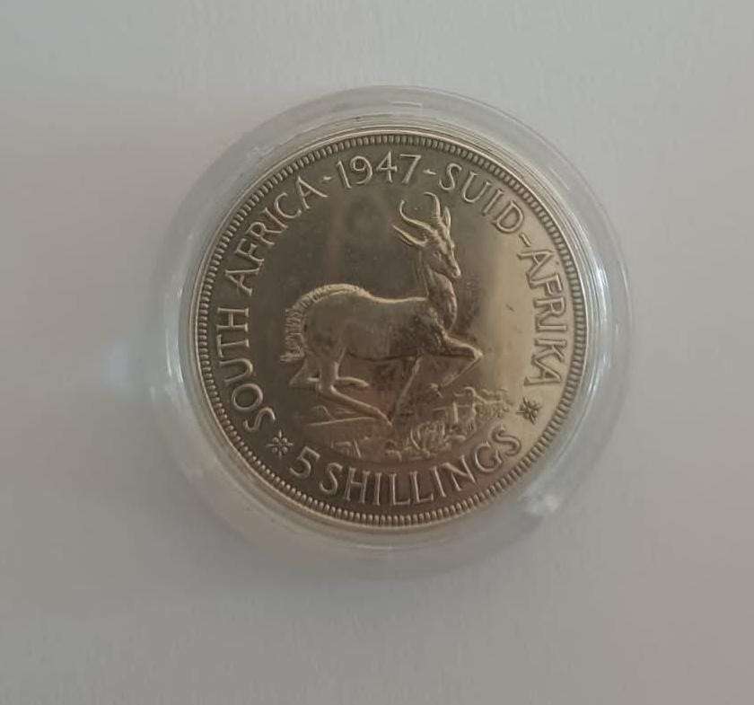 1947 South Africa 5 shillings
