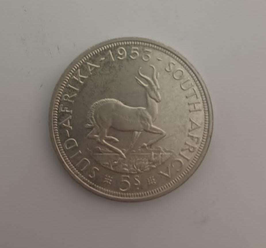 1953 South Africa 5 shillings