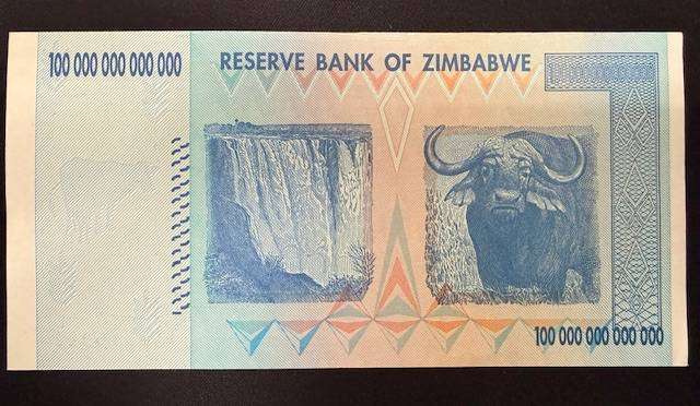 Zimbabwe $100 trillion dollar note - Uncirculated AA prefix