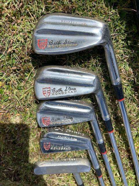 BETH STONE MONOGRAM, set of 7 golf clubs