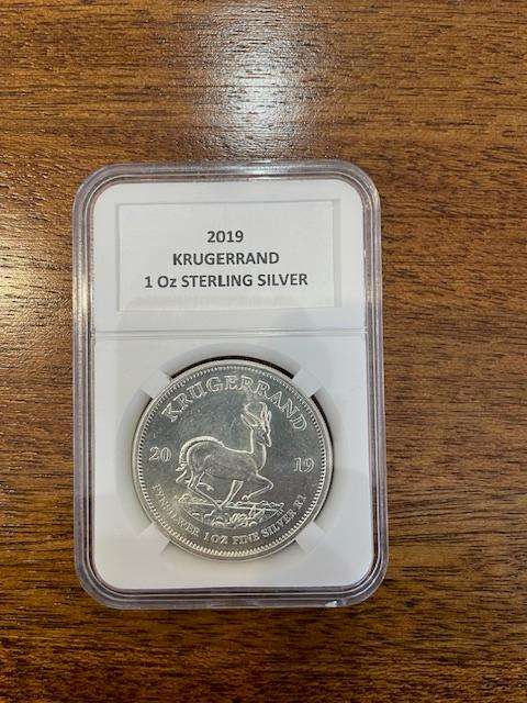2019 Silver 1 Oz Krugerrand in slab