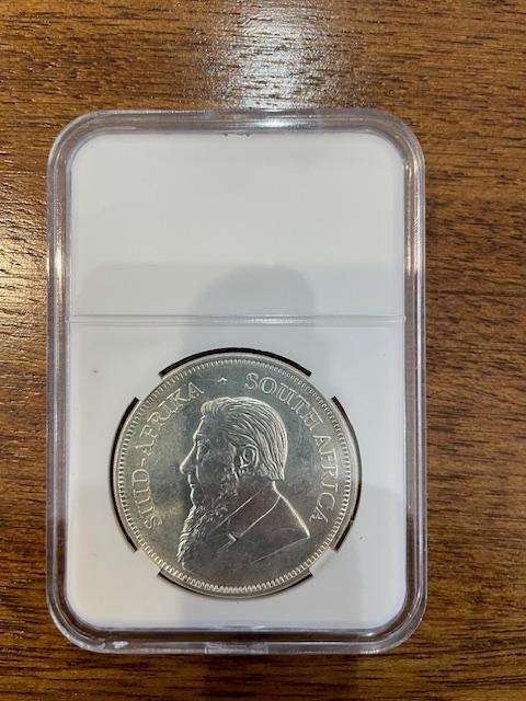 2019 Silver 1 Oz Krugerrand in slab