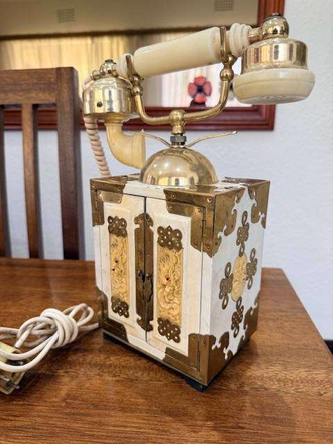 Vintage Oriental Themed Rotary Telephone