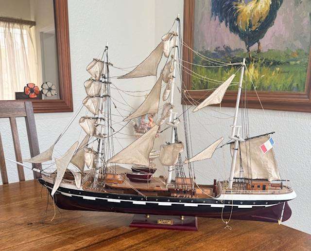 Large - 1896 BELEM - Wooden ship model