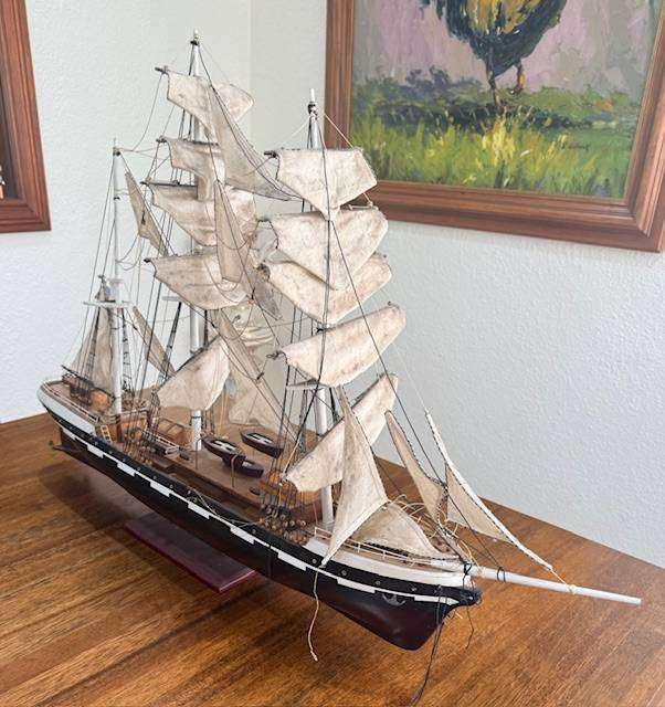 Large - 1896 BELEM - Wooden ship model
