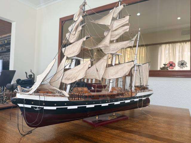 Large - 1896 BELEM - Wooden ship model