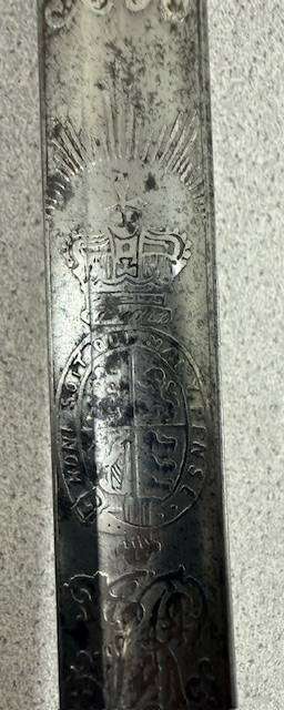 RARE - 19TH CENTURY ROYAL ARTILLERY OFFICERS SWORD
