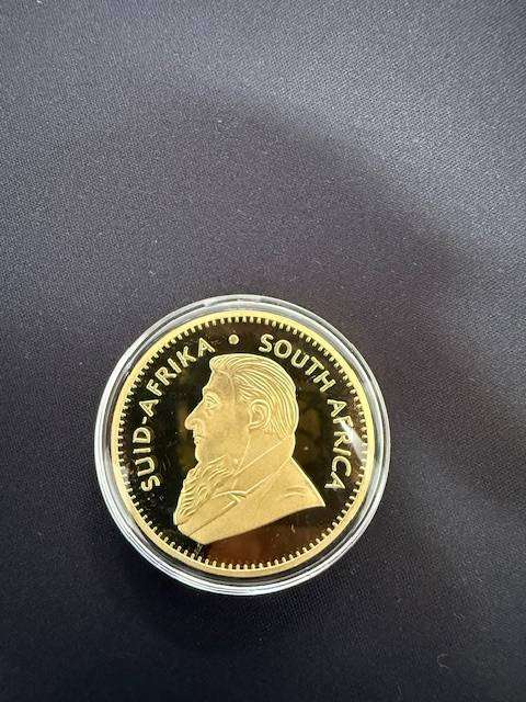 NOVELTY ITEM - 1967 Gold Plated "1 ounce Krugerrand"