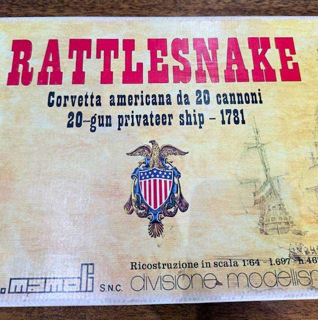 C.MAMOLI - RATTLESNAKE 20 GUN PRIVATEER SHIP MODEL KIT 1:64 SCALE
