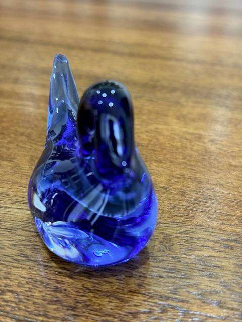 VINTAGE HANDBLOWN MURANO GLASS - BLUE BIRD