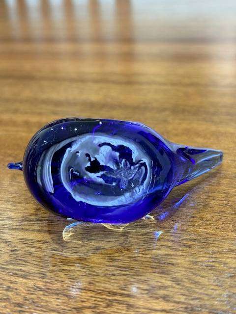 VINTAGE HANDBLOWN MURANO GLASS - BLUE BIRD