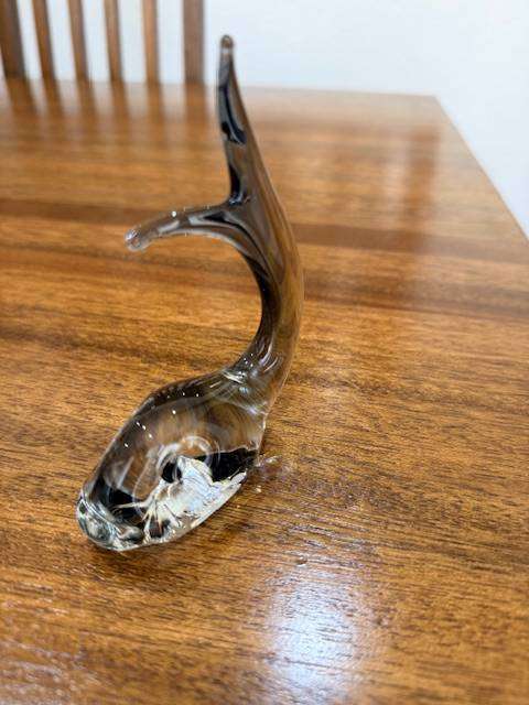 VINTAGE HANDBLOWN MURANO GLASS - WHALE