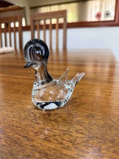 VINTAGE HANDBLOWN MURANO - GLASS DUCK