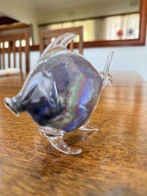 VINTAGE HANDBLOWN MURANO GLASS - BLOW FISH