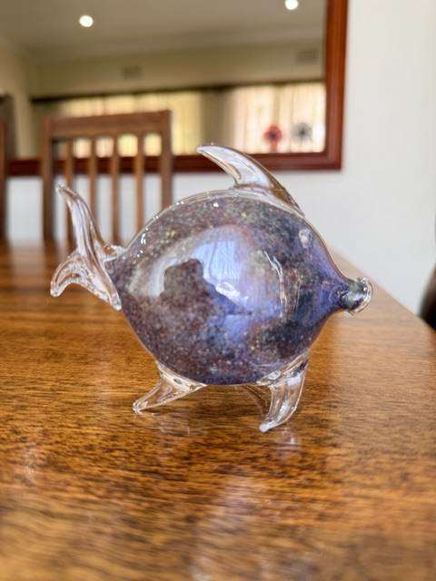 VINTAGE HANDBLOWN MURANO GLASS - BLOW FISH