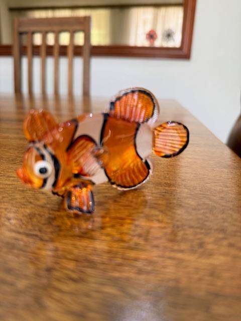 VINTAGE HANDBLOWN MURANO GLASS - CLOWN FISH (NEMO)
