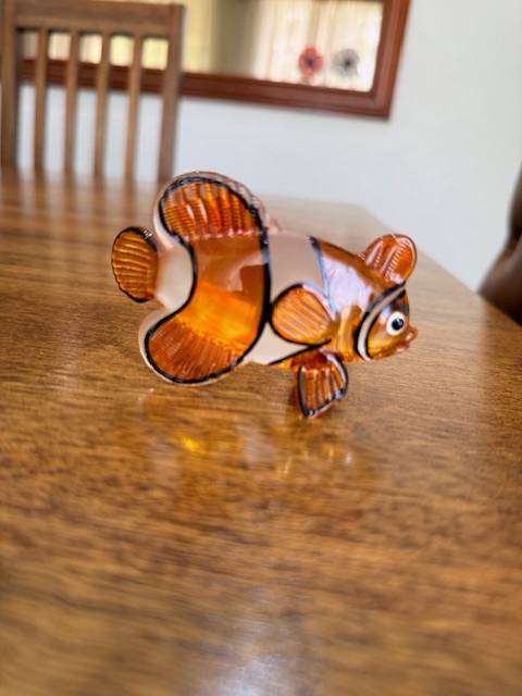VINTAGE HANDBLOWN MURANO GLASS - CLOWN FISH (NEMO)