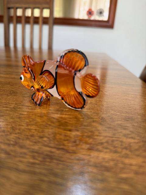 VINTAGE HANDBLOWN MURANO GLASS - CLOWN FISH (NEMO)