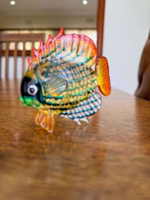VINTAGE HANDBLOWN MURANO GLASS - ANGEL FISH