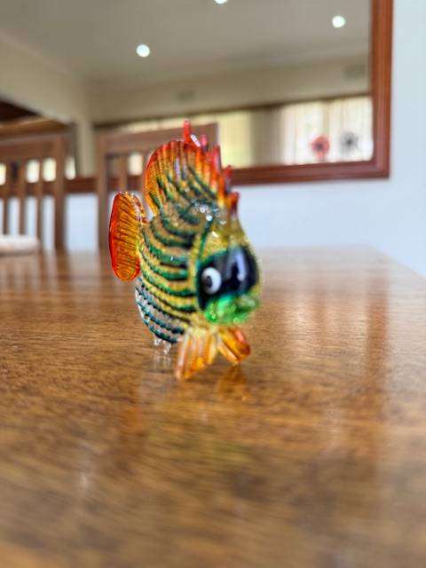 VINTAGE HANDBLOWN MURANO GLASS - ANGEL FISH