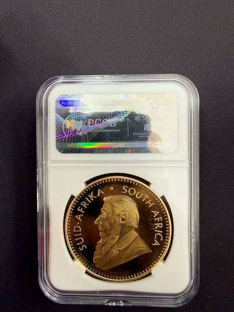 NOVELTY ITEM - 1967 Gold Plated 1 ounce Krugerrand - REPLICA NOT REAL GOLD