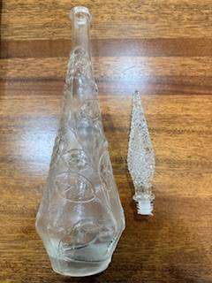 Tall "Made in Italy" Wine Glass Bottles/Decanters - 2 available