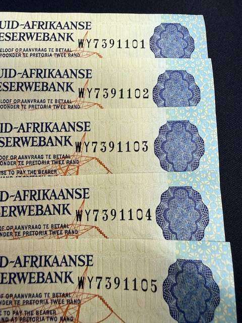 WY REPLACEMENT R2 NOTES - UNCIRCULATED SEQUENCIAL - G.P.C De KOCK