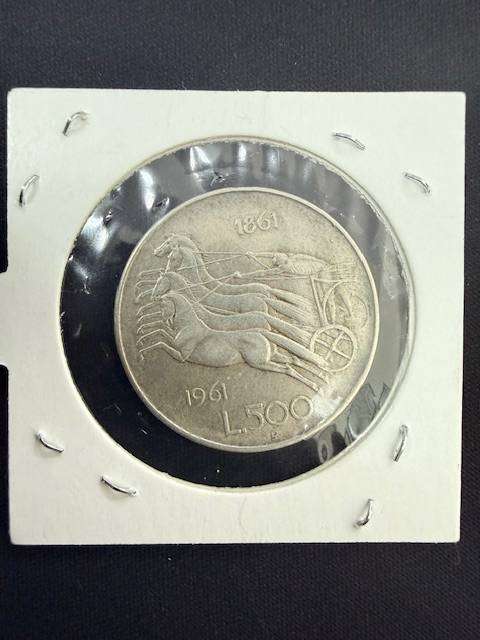*SILVER SALE* 500 Lire Silver Coin - 1961 Commemorative Issue