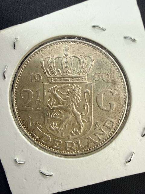 *SILVER SALE* 1960 2½ Gulden - Juliana