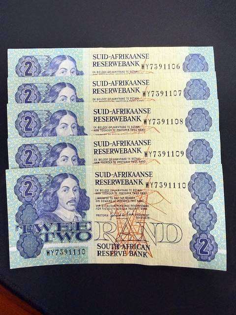 WY REPLACEMENT R2 NOTES - UNCIRCULATED SEQUENCIAL - G.P.C De KOCK