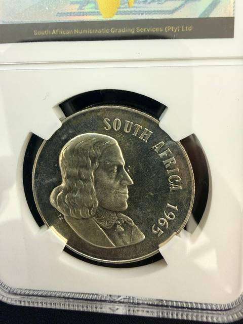 1965 South African Silver R1 - Graded PF63