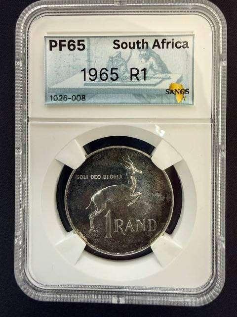 1965 South African Silver R1 - Graded PF65
