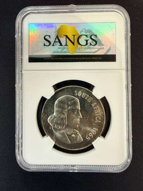 1965 South African Silver R1 - Graded PF65