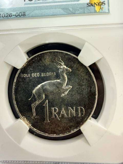 1965 South African Silver R1 - Graded PF65